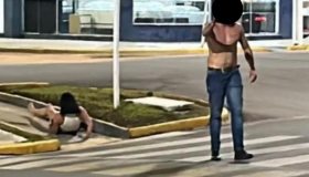 Homem é preso em flagrante após espancar a esposa no meio da rua em Vilhena