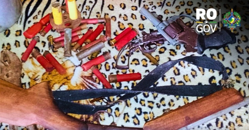 Homem é preso em Rolim de Moura com 11 armas em casa e acusado de violência doméstica