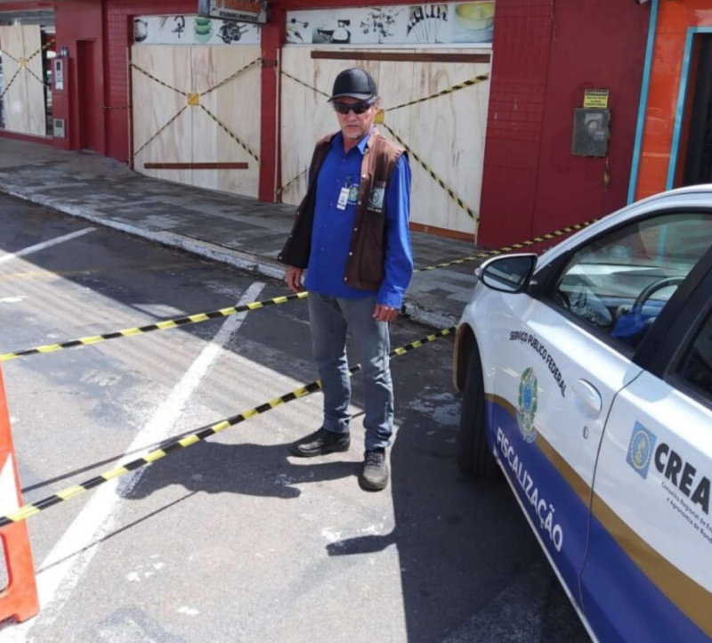 Mezanino de loja que desabou em Cacoal, RO, foi construído sem acompanhamento técnico, diz Crea