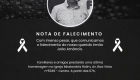 Nota de falecimento do sr. João Amâncio
