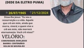 Nota de pesar: Dedé da Eletro Luma
