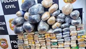 Polícia Civil prende um e apreende 180 kg de drogas que seriam enviadas a...