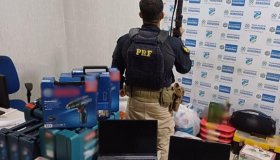 PRF intercepta veículo e prende grupo suspeito de furto qualificado em...