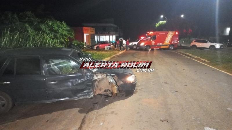 Foto 3 da matéria: Acidente em Rolim de Moura deixa três feridos leves no bairro Cidade Alta