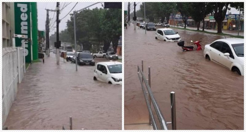 Chuva em Porto Velho alaga 17 pontos e causa prejuízos a moradores nesta quinta-feira, 9 de janeiro