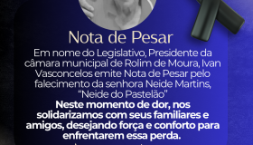 Em nome do Legislativo, Presidente da câmara municipal de Rolim de Moura, Ivan...