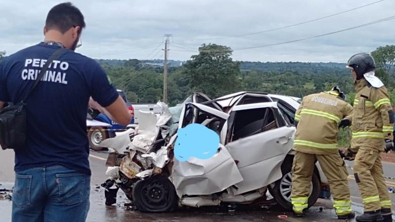 Foto 3 da matéria: Filho, pai e mãe são as vítimas que morreram em acidente na RO-010 entre Rolim de Moura e Nova Estrela