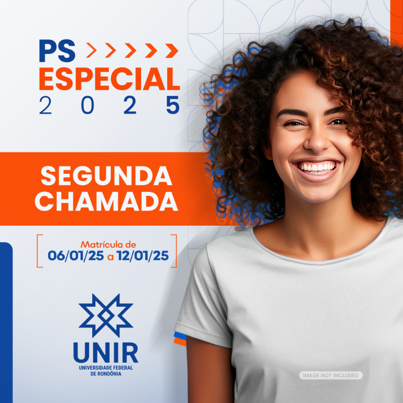 UNIR convoca aprovados para matrículas em 2ª chamada do PS Especial 2025 para vagas ociosas