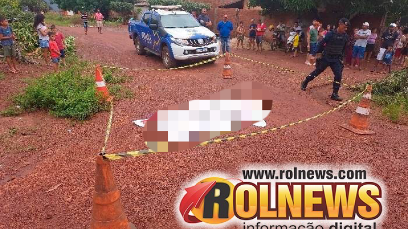 Foto 1 da matéria: Atualização: Suspeito de assassinato em Rolim de Moura se entrega a polícia durante ocorrência, em Rolim de Moura
