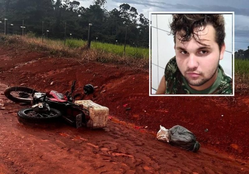 Ex-morador de Rondônia morre atingido por raio quando andava de moto em estrada vicinal de Mato Grosso