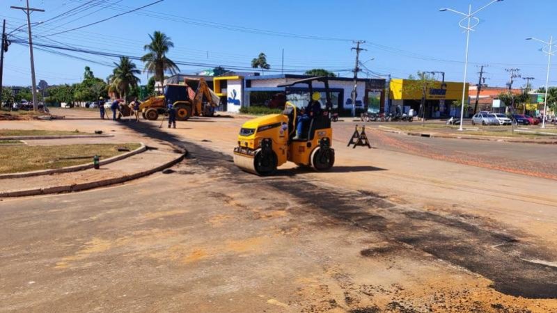 Foto 1 da matéria: Gestão de Aldo Júlio avança com saneamento básico em Rolim de Moura