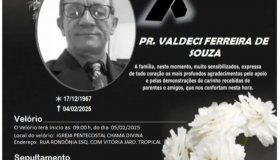 Nota de falecimento PR. VALDECI FERREIRA DE SOUZA