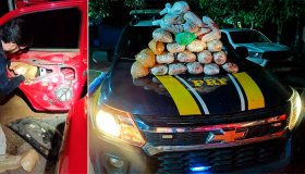 PRF prende traficante com 11 kg de maconha escondidos nas laterais de carro