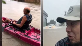 VÍDEO: De caiaque nas ruas: moradores de Porto Velho "navegam" por avenidas...