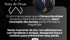 Câmara de Rolim de Moura, emite nota de pesar pelo falecimento do senhor...