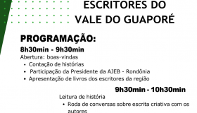 Convite para o II Encontro dos Escritores do Vale do Guaporé