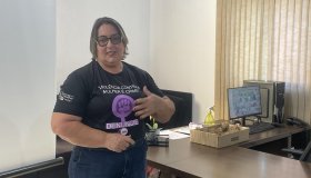 Janete Lins leva mensagem contra a violência à mulher pelos órgãos...