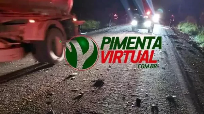 Foto 2 da matéria: Motorista fica preso às ferragens em colisão frontal na Rodovia 387 em Pimenta Bueno
