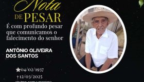 Nota de pesar: Antônio de Oliveira dos Santos