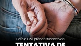 Polícia Civil prende suspeito de tentativa de feminicídio contra...