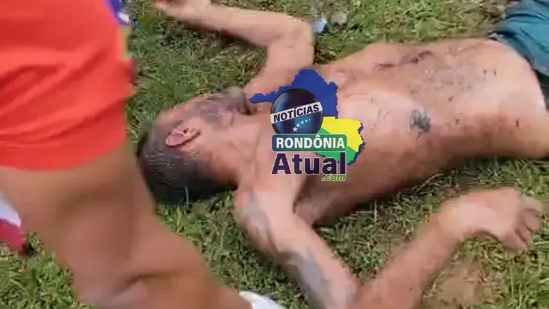 Foto 1 da matéria: Sábado: Incêndio em Container Frequentado por Usuários de Drogas Deixa Um Ferido em Ji-Paraná