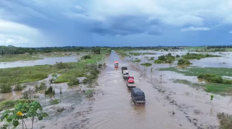 Alagamentos deixam BR-425 com tráfego restrito há mais de duas semanas em Rondônia