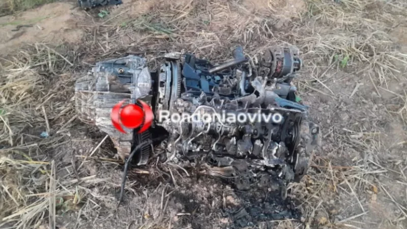 Foto 2 da matéria: Colisão ocorreu na madrugada desta sexta-feira (18), próximo a Itapuã do Oeste, em Rondônia