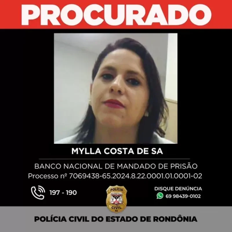PROCURADA: Polícia de Rondônia continua buscas por mulher acusada de fraude milionária