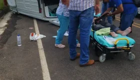 Acidente com ambulância que transportava paciente é registrado na RO-133,...