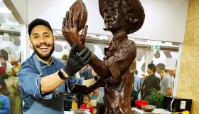 Escultura em chocolate homenageia produtores na 12ª Rondônia Rural Show...