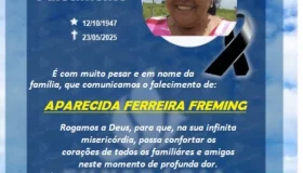 Nota de Falecimento: Aparecida Ferreira Freming
