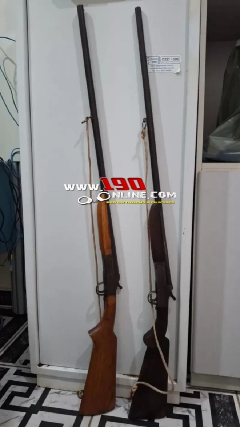 Polícia Apreende Armas em Residência e Captura Autor de Homicídio, em Alta Floresta do Oeste