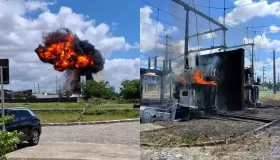 Explosão atinge subestação de energia em Fortaleza