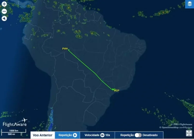 Avião que saiu de Porto Velho para SP é desviado por causa de drones; mais de 20 viagens foram afetadas