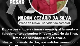 Câmara Municipal de Rolim de Moura manifesta profundo pesar pelo falecimento...