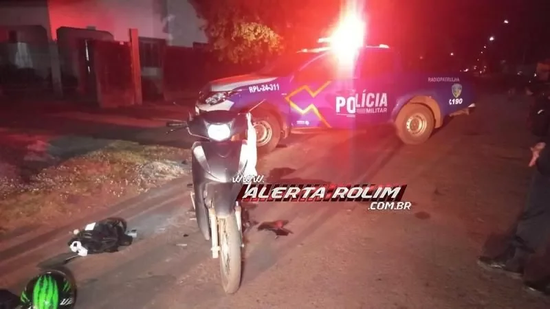 Foto 2 da matéria: Casal sofre fraturas nas pernas após ser atingido por carro em Rolim de Moura; motorista se evadiu do local