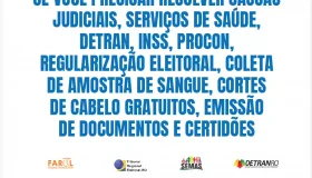Confira os serviços que serão oferecidos pela Operação Justiça Rápida em...