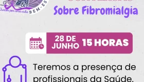Convite: Roda de Conversas sobre Fibromialgia acontece neste sábado na UNIFAEL