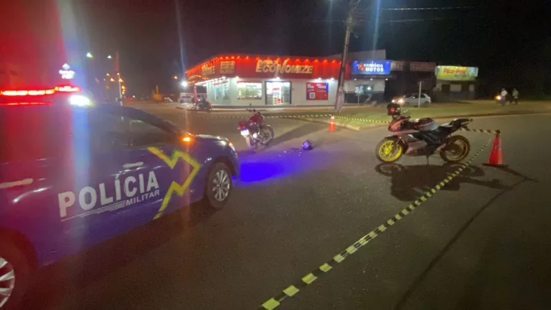 Dois acidentes de trânsito são registrados no início da noite desta quarta-feira, em Rolim de Moura