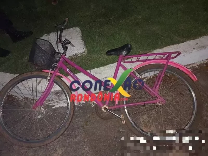 Jovem tem bicicleta furtada e a encontra momentos depois com homem embriagado, em Pimenta Bueno