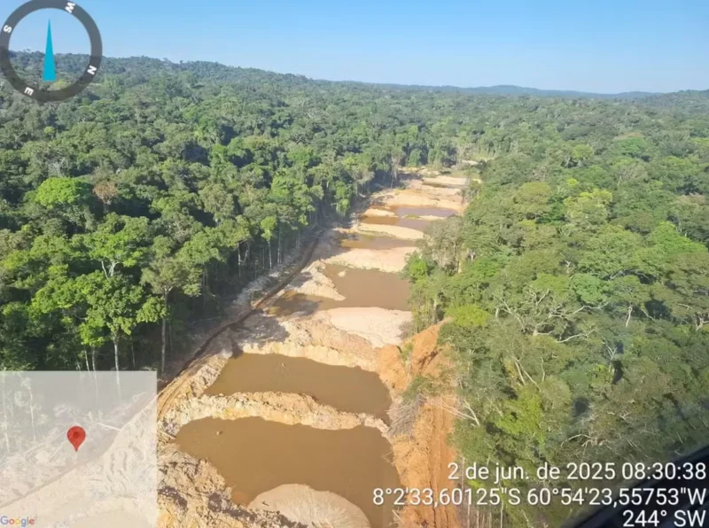 Megaoperação em Rondônia e Amazonas apreende dezenas de materiais de garimpo ilegal