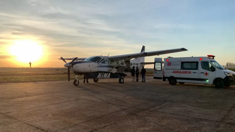 Rolim de Moura: Bebê de 24 dias é transferido de avião para UTI neonatal em ação da SEMUSA com apoio da SESAU