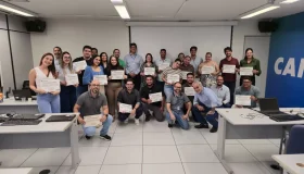 Servidores do setor de convênio da prefeitura de Rolim de Moura participam de...