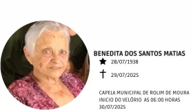 Nota de falecimento: Benedita dos Santos Matias