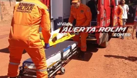 Criança fratura perna em acidente envolvendo duas motos em Rolim de Moura