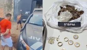 Equipe da PM fecha boca de fumo e prende suspeito que fingia dormir em rede, em...