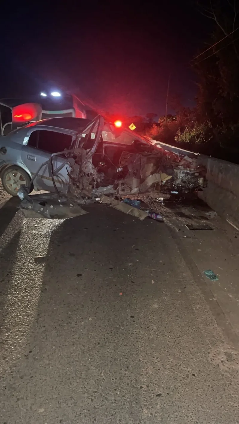 Grave acidente na ponte da RO-383 entre Santa Luzia e Rolim de Moura