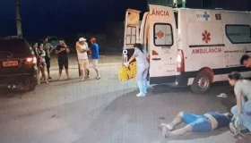 Motociclista fica em estado grave após acidente no centro de São Francisco do...