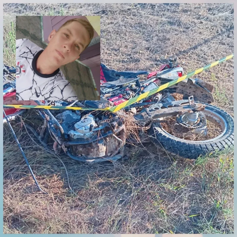 Tragédia na RO-481: jovem morre em acidente de moto a caminho de velório de amigo em Nova Brasilândia