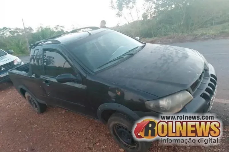 Veículo furtado é localizado abandonado na RO-490, próximo ao Morro do Cansado, em Alto Alegre dos Parecis